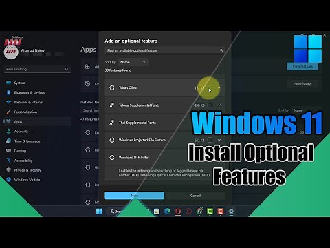How to install Optional Features on Windows 11