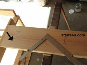 Stair Stringer Layout And Last Step Tip - Building Stairways