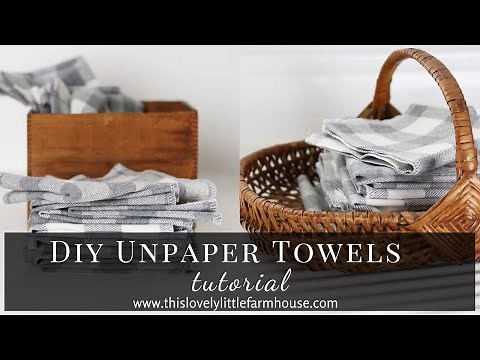 DIY Unpaper Towels Tutorial