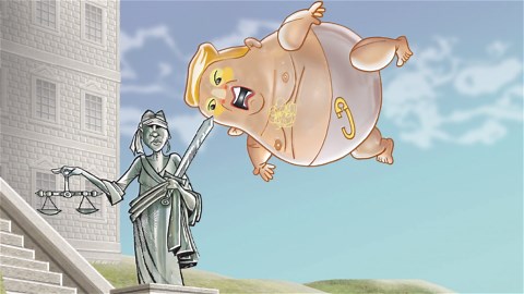Bursting Trump's balloon: USA TODAY animated political cartoon
