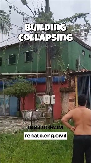 Building Collapsing #enginiring #concrete #engineering #architecture #construction
