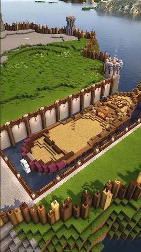 Fortified Medieval Quarry | Tutorial | Timelapse build