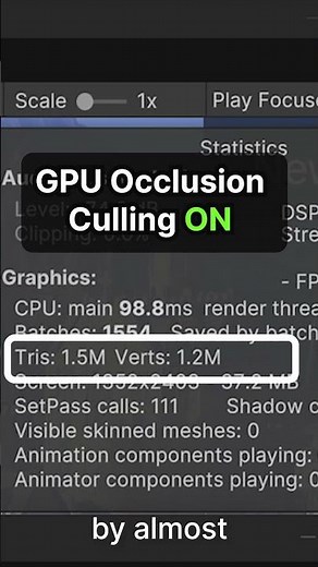 Unity Tip Tuesday: GPU Resident Drawer & GPU occlusion culling