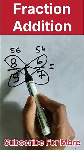 Extra Ordinary Method To Solve Fraction Addition #maths #mathstricks #fraction #mathmantra #shorts