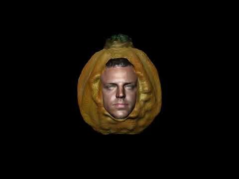 Example of 3D scanned face on carved pumpkin - mudbox
