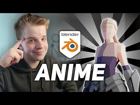 Make Low Poly Anime Character in blender!
