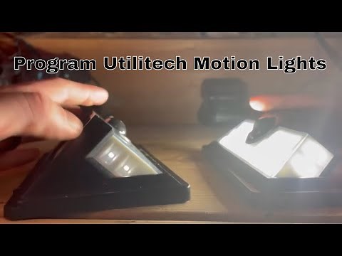 Utilitech Solar Power Motion Lights - Programming