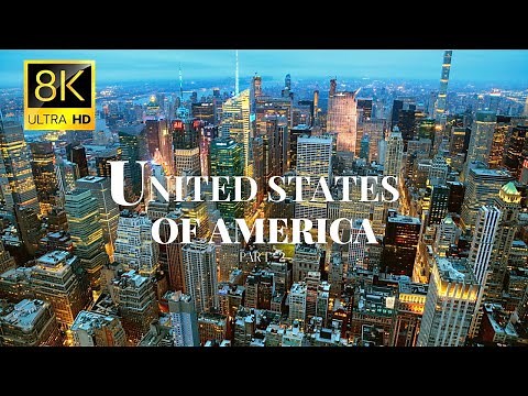 Cities of United States of America 🇺🇸 in 8K ULTRA HD 60 FPS Drone Video