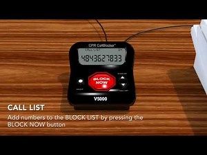 CPR Call Blocker V5000 - View Black List & Call List