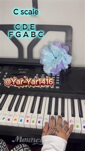 C scale #piano #pianotutorial #pianocover #music #pianomusic #tutorial #pianolessons #keyboard