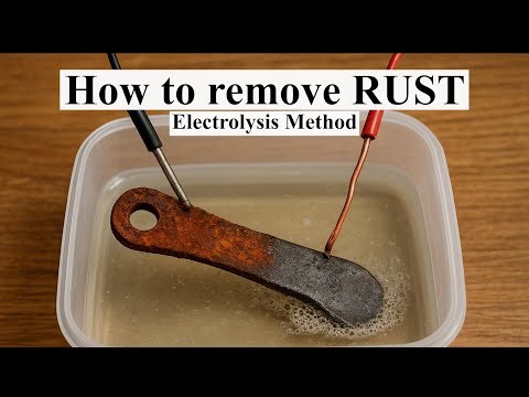 How to Remove Rust with Electrolysis | Amazing Rust Cleaning Hack