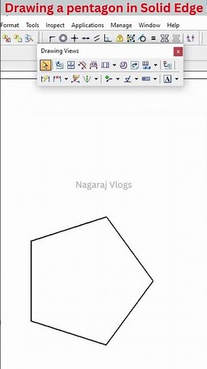 Drawing a Pentagon in Solid Edge