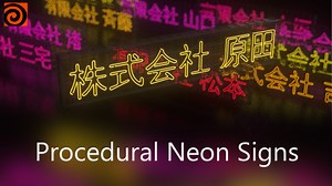 Procedural Neon Sign Generator | SideFX