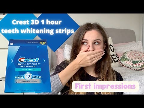 CREST 3D 1 hour teeth whitening strips | First Impressions and review