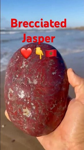 This Brecciated Jasper was a very beautiful find on the southwest coast of Morocco 🇲🇦🥰❤️