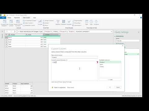 Calculate Inside Nested Tables | Power Query | Excel