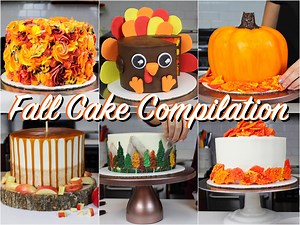 42K views · 901 reactions | I've made some really cute and easy Fall cakes over the past couple years, and I've pulled my favorite Fall cakes into this cake compilation!! It includes my turkey cake, fall foliage cake, painted fall cake, caramel apple cake, and my fall leaf pile cake. The recipes for these cakes are up on chelsweets.com | Chelsweets | Facebook
