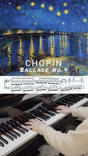 The #Ballade No. 4 in F minor, Op. 52 is a ballade for solo piano by Frédéric #Chopin, completed in 1842 in Paris. It is commonly considered one of Chopin's masterpieces and one of the masterpieces of 19th-century #piano music.