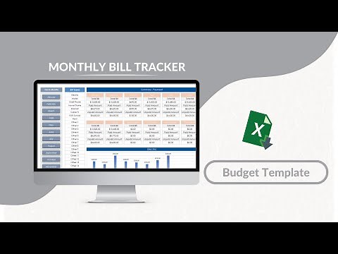 Monthly Bill Tracker Excel Template