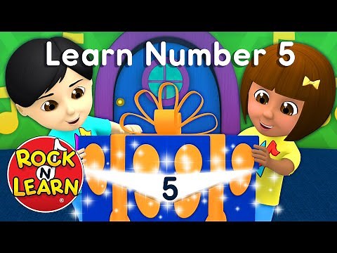 Learn About the Number 5 | Number of the Day: 5 | Five with Manipulatives | Rock 'N Learn