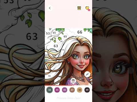 Color by Number Princess | Relaxing Coloring Art