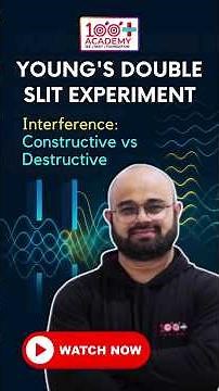 Ever wondered how light creates beautiful interference patterns? 🌈👀 Young's Double Slit Experiment