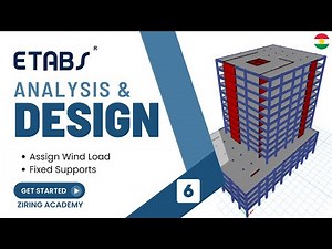 6-Assign Wind and Live Load | ETABS Course 1