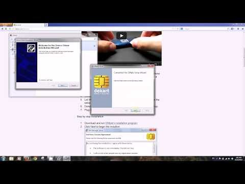 how to install the Dekart SIM card reader sold on Amazon