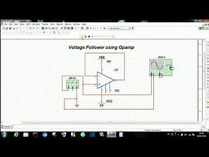 Tutorial 8: Voltage follower (Buffer) using Opamp in multisim software