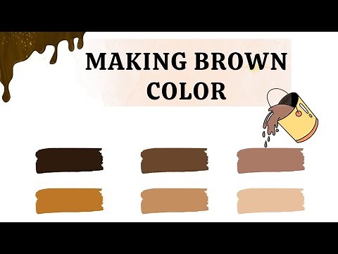 How to make brown colour | What colours make brown? | Brown color mixing | Acrylic Color mixing