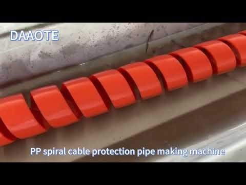 PP spiral wrap cable protection pipe machine