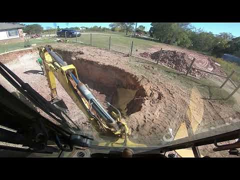 How to dig a pool, with a backhoe of course! #backhoe #MBGA #Digginok