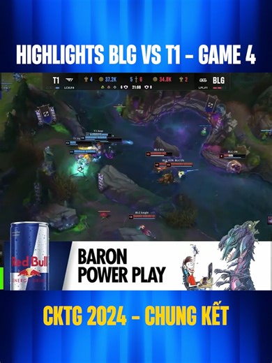 Highlights BLG vs T1 - Game 4 | CKTG 2024 - Chung Kết | Hoàng Luân