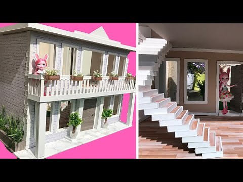 DIY: cardboard dollhouse (how to make a 1:12 scale dollhouse)