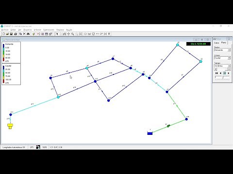 EPANET, TUTORIAL BÁSICO: sistema de tuberías y análisis de comportamiento hidráulico.