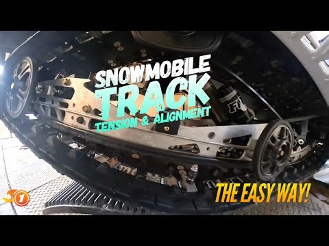 How to tension & align your Snowmobile Track, the easy way!
