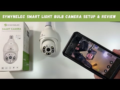 SYMYNELEC Smart Light Bulb Camera Setup & Review