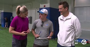 Lions hold media combine for reporters, including WXYZ's Galli and Trotman