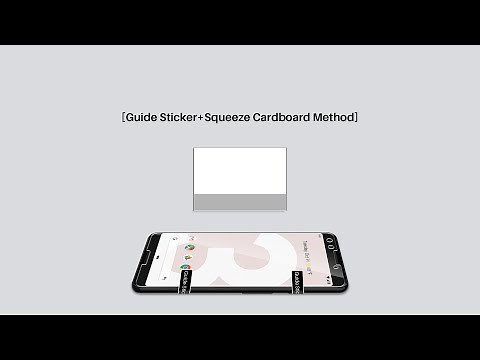 (Guide Sticker+Squeeze Cardboard Method) LK Glass Protector with Easy Installation