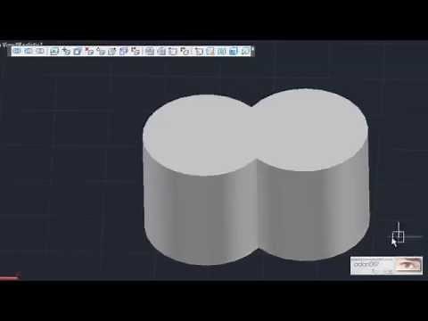 AutoCAD Combines two 3D solids
