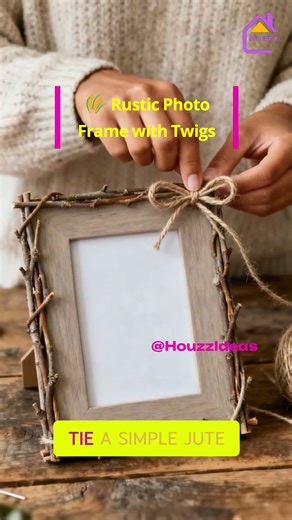 DIY Rustic Twig Photo Frame 🍂 Cozy Nature Decor!
