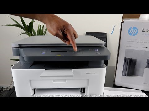 HP Laserjet Learn How To Copy Your Document On Printer and Copy From HP Smart App