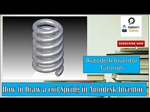 How To Draw a coil Spring in Autodesk Inventor. ||Engineer's Academy||