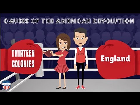 American History - Educational Cartoon - Causes of the American Revolution - Social Studies