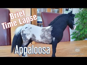 Brief Time Lapse | Appaloosa Horse | Latest Commission | Needle Felted Horse