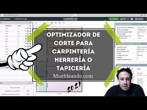 (OPTIMIZADOR DE CORTES) Optimiza cortes de tableros de melamina, madera y telas con el CutList