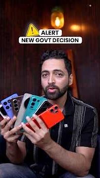 ALERT ⚠️ Govt New Smartphone Rule India !