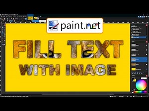 How To Fill Text With Image In Paint.Net - Pro Artistic Text Design