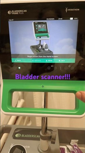 Bladder scan machine. #nursingcareers #bladderscanmachine #nursingstudent #nursingusa