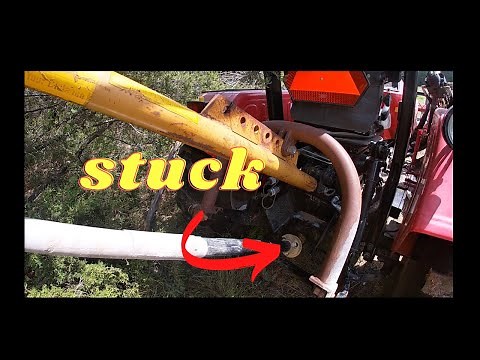 How to safely remove a stuck PTO shaft